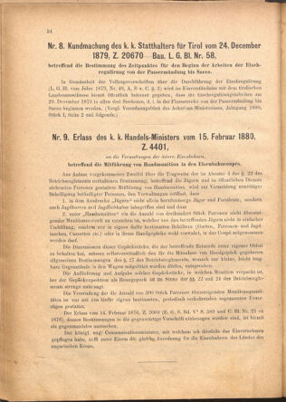 Verordnungsblatt für den Dienstbereich des k.k. Ackerbau-Ministeriums. Red. im k.k. Ackerbau-Ministerium 18800224 Seite: 8