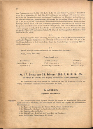 Verordnungsblatt für den Dienstbereich des k.k. Ackerbau-Ministeriums. Red. im k.k. Ackerbau-Ministerium 18800428 Seite: 2