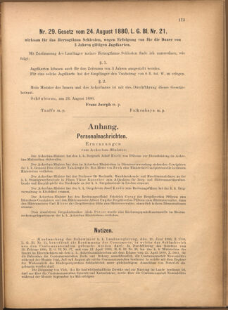 Verordnungsblatt für den Dienstbereich des k.k. Ackerbau-Ministeriums. Red. im k.k. Ackerbau-Ministerium 18801004 Seite: 5