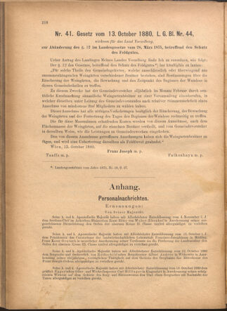 Verordnungsblatt für den Dienstbereich des k.k. Ackerbau-Ministeriums. Red. im k.k. Ackerbau-Ministerium 18801212 Seite: 40