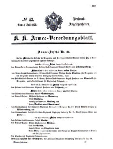 Kaiserlich-königliches Armee-Verordnungsblatt: Personal-Angelegenheiten 18590703 Seite: 5