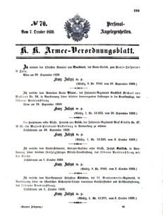 Kaiserlich-königliches Armee-Verordnungsblatt: Personal-Angelegenheiten 18591007 Seite: 1