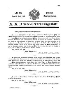 Kaiserlich-königliches Armee-Verordnungsblatt: Personal-Angelegenheiten 18600619 Seite: 7