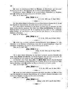 Kaiserlich-königliches Armee-Verordnungsblatt: Personal-Angelegenheiten 18610421 Seite: 2