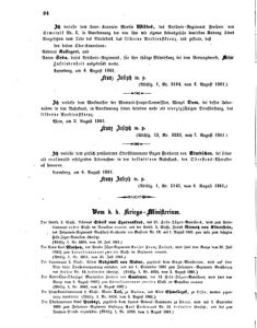 Kaiserlich-königliches Armee-Verordnungsblatt: Personal-Angelegenheiten 18610808 Seite: 2