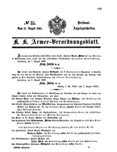 Kaiserlich-königliches Armee-Verordnungsblatt: Personal-Angelegenheiten 18620811 Seite: 1