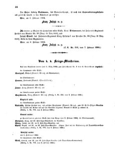 Kaiserlich-königliches Armee-Verordnungsblatt: Personal-Angelegenheiten 18640207 Seite: 2