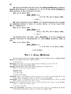 Kaiserlich-königliches Armee-Verordnungsblatt: Personal-Angelegenheiten 18640216 Seite: 2