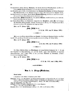 Kaiserlich-königliches Armee-Verordnungsblatt: Personal-Angelegenheiten 18640303 Seite: 2