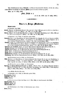 Kaiserlich-königliches Armee-Verordnungsblatt: Personal-Angelegenheiten 18640312 Seite: 7