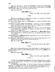 Kaiserlich-königliches Armee-Verordnungsblatt: Personal-Angelegenheiten 18640422 Seite: 2