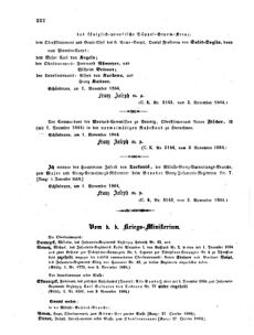 Kaiserlich-königliches Armee-Verordnungsblatt: Personal-Angelegenheiten 18641105 Seite: 2