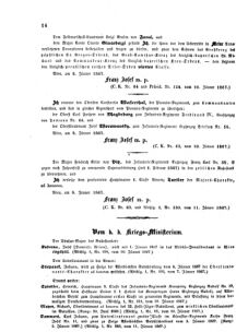 Kaiserlich-königliches Armee-Verordnungsblatt: Personal-Angelegenheiten 18670112 Seite: 2