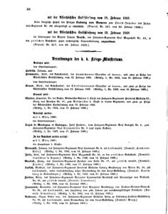 Kaiserlich-königliches Armee-Verordnungsblatt: Personal-Angelegenheiten 18680222 Seite: 2