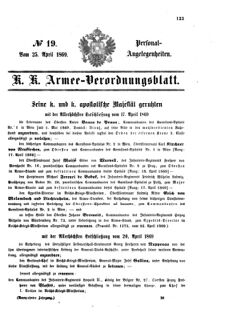 Kaiserlich-königliches Armee-Verordnungsblatt: Personal-Angelegenheiten 18690425 Seite: 13