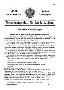 Kaiserlich-königliches Armee-Verordnungsblatt: Personal-Angelegenheiten 18700812 Seite: 1