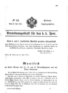 Kaiserlich-königliches Armee-Verordnungsblatt: Personal-Angelegenheiten 18720615 Seite: 5