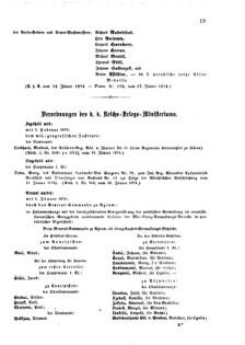 Kaiserlich-königliches Armee-Verordnungsblatt: Personal-Angelegenheiten 18740122 Seite: 11