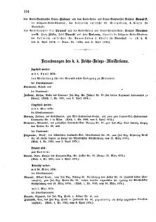 Kaiserlich-königliches Armee-Verordnungsblatt: Personal-Angelegenheiten 18740410 Seite: 6