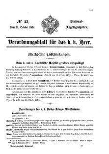 Kaiserlich-königliches Armee-Verordnungsblatt: Personal-Angelegenheiten 18741022 Seite: 49