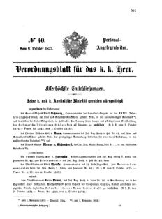 Kaiserlich-königliches Armee-Verordnungsblatt: Personal-Angelegenheiten 18751009 Seite: 1