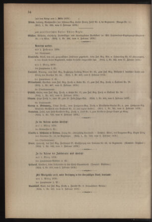 Kaiserlich-königliches Armee-Verordnungsblatt: Personal-Angelegenheiten 18760209 Seite: 10