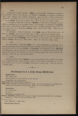 Kaiserlich-königliches Armee-Verordnungsblatt: Personal-Angelegenheiten 18760209 Seite: 9