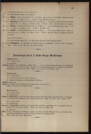 Kaiserlich-königliches Armee-Verordnungsblatt: Personal-Angelegenheiten 18760303 Seite: 3