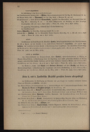 Kaiserlich-königliches Armee-Verordnungsblatt: Personal-Angelegenheiten 18760407 Seite: 2