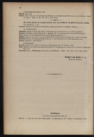 Kaiserlich-königliches Armee-Verordnungsblatt: Personal-Angelegenheiten 18760407 Seite: 6