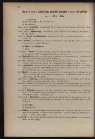 Kaiserlich-königliches Armee-Verordnungsblatt: Personal-Angelegenheiten 18760426 Seite: 2