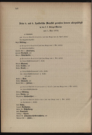 Kaiserlich-königliches Armee-Verordnungsblatt: Personal-Angelegenheiten 18760426 Seite: 44