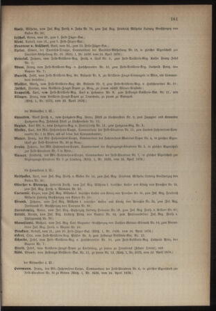 Kaiserlich-königliches Armee-Verordnungsblatt: Personal-Angelegenheiten 18760426 Seite: 65