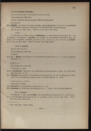 Kaiserlich-königliches Armee-Verordnungsblatt: Personal-Angelegenheiten 18760511 Seite: 7