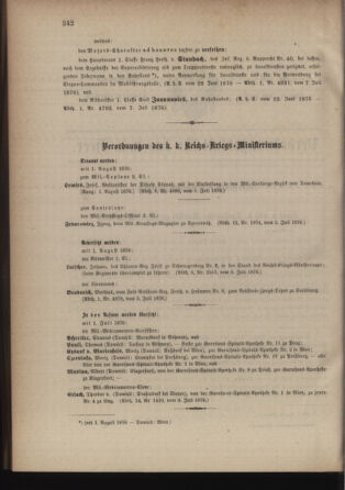 Kaiserlich-königliches Armee-Verordnungsblatt: Personal-Angelegenheiten 18760708 Seite: 2