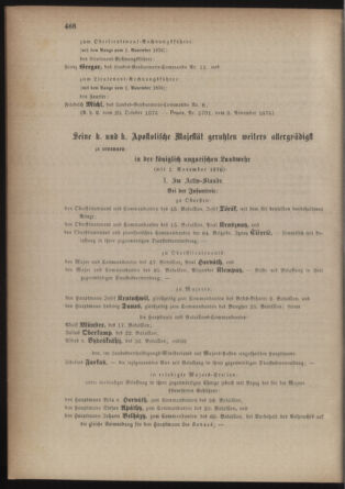 Kaiserlich-königliches Armee-Verordnungsblatt: Personal-Angelegenheiten 18761111 Seite: 12