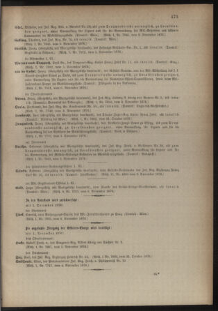 Kaiserlich-königliches Armee-Verordnungsblatt: Personal-Angelegenheiten 18761111 Seite: 19