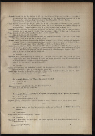 Kaiserlich-königliches Armee-Verordnungsblatt: Personal-Angelegenheiten 18770120 Seite: 5