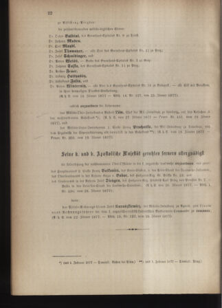 Kaiserlich-königliches Armee-Verordnungsblatt: Personal-Angelegenheiten 18770129 Seite: 4