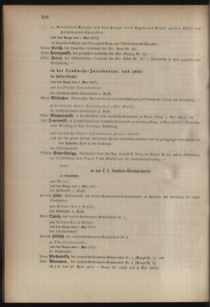 Kaiserlich-königliches Armee-Verordnungsblatt: Personal-Angelegenheiten 18770507 Seite: 8