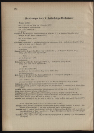 Kaiserlich-königliches Armee-Verordnungsblatt: Personal-Angelegenheiten 18770928 Seite: 2