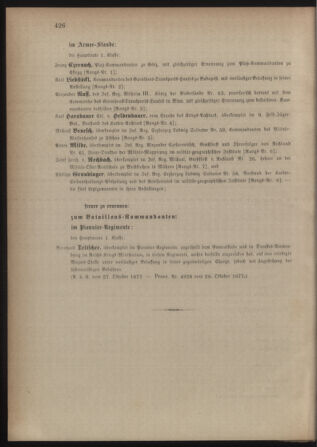 Kaiserlich-königliches Armee-Verordnungsblatt: Personal-Angelegenheiten 18771028 Seite: 10