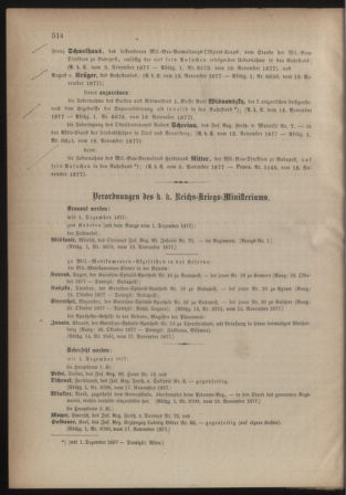 Kaiserlich-königliches Armee-Verordnungsblatt: Personal-Angelegenheiten 18771123 Seite: 2