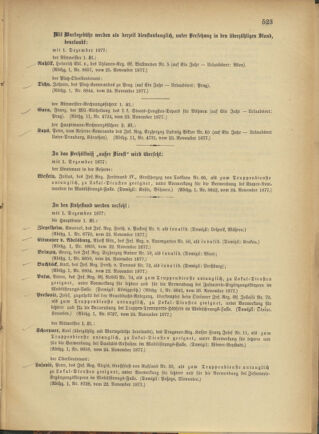 Kaiserlich-königliches Armee-Verordnungsblatt: Personal-Angelegenheiten 18771127 Seite: 7