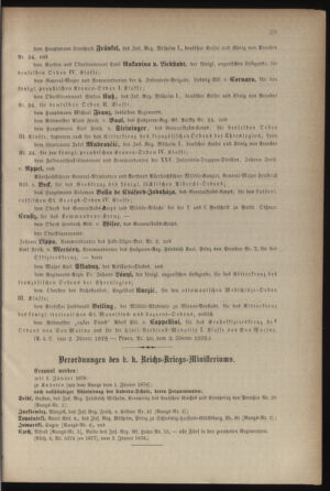 Kaiserlich-königliches Armee-Verordnungsblatt: Personal-Angelegenheiten 18780107 Seite: 3