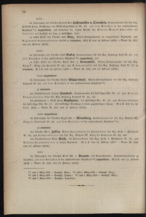 Kaiserlich-königliches Armee-Verordnungsblatt: Personal-Angelegenheiten 18780218 Seite: 2