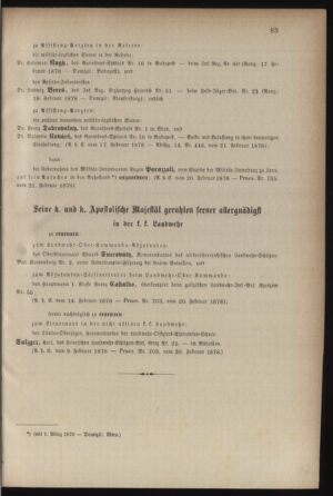 Kaiserlich-königliches Armee-Verordnungsblatt: Personal-Angelegenheiten 18780222 Seite: 3