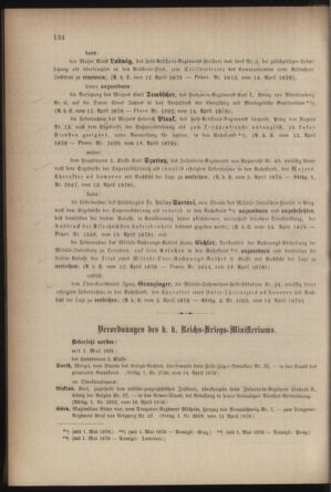 Kaiserlich-königliches Armee-Verordnungsblatt: Personal-Angelegenheiten 18780416 Seite: 2