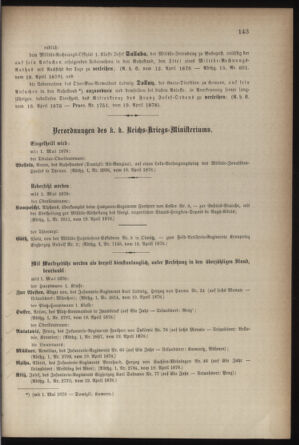 Kaiserlich-königliches Armee-Verordnungsblatt: Personal-Angelegenheiten 18780420 Seite: 3