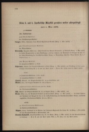 Kaiserlich-königliches Armee-Verordnungsblatt: Personal-Angelegenheiten 18780425 Seite: 50